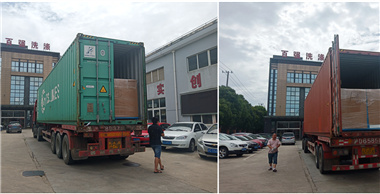 印度采購的工業(yè)洗衣機等百強洗滌設(shè)備今日發(fā)貨